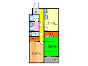 レジデンス岡崎の物件間取画像